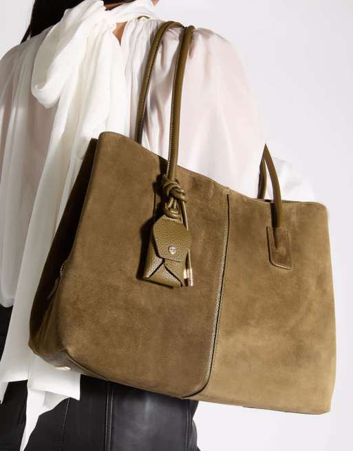 Dune London Deserving l shoulder bag in khaki, 4 of 4