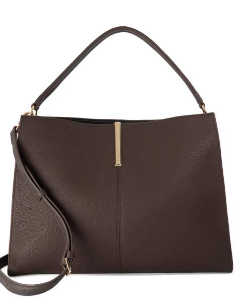 Dune London Destined l grab bag in dark brown - view 1