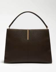Dune London Destined l grab bag in dark brown