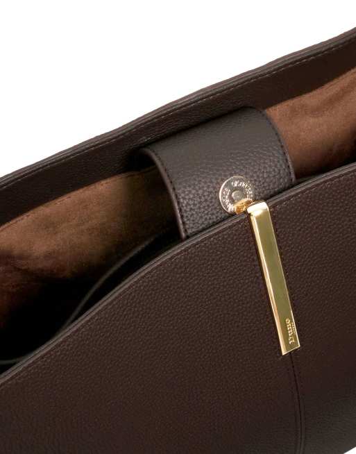 Dune London Destined l grab bag in dark brown, 2 of 3