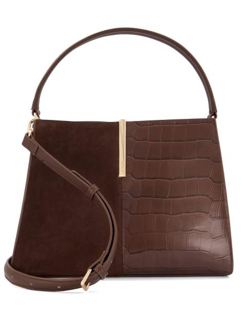 Dune London Destined m grab bag in brown - view 1