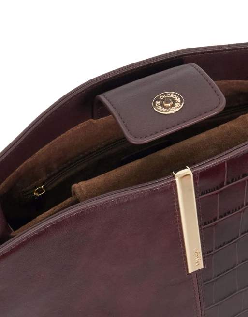 Dune London Destined m grab bag in burgundy, 2 of 4