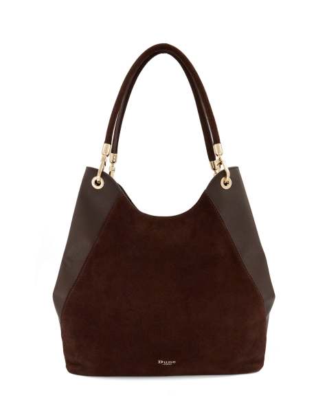 Dune London Devoted l shoulder bag in dark brown - view 1