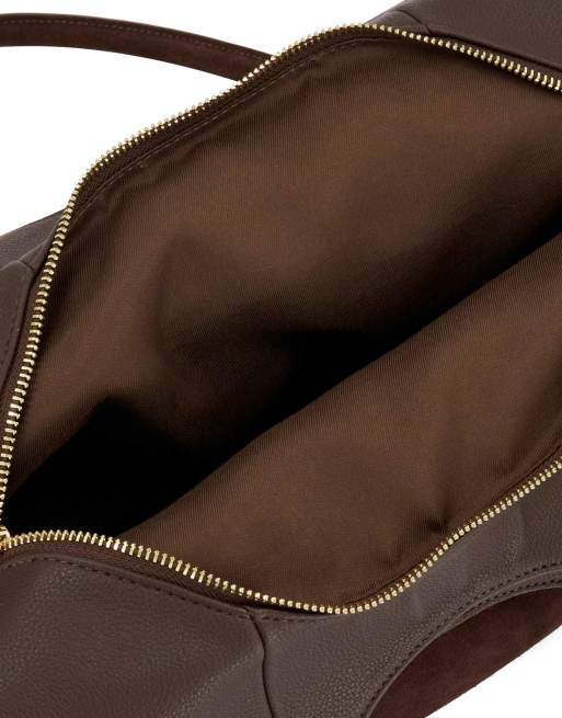 Dune London Devoted l shoulder bag in dark brown, 2 of 3