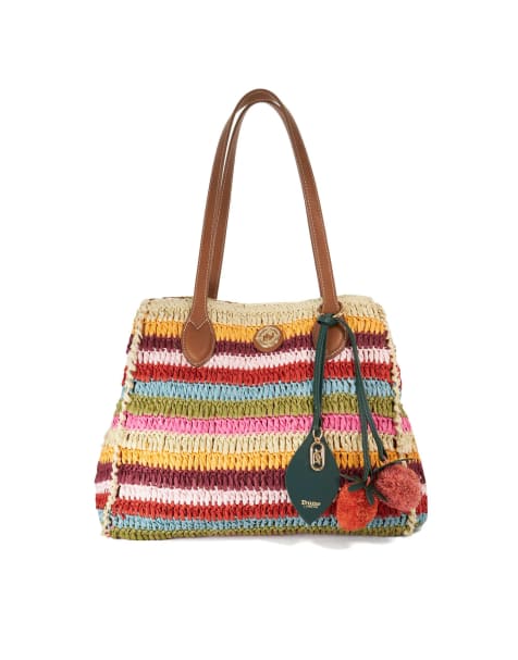 Dune London Devotedly shopper bag in multi - view 1