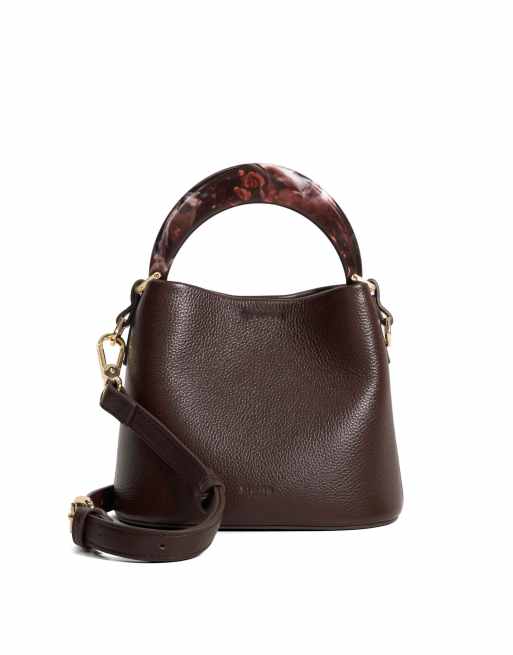 Dune London Dharla shoulder bag in burgundy
