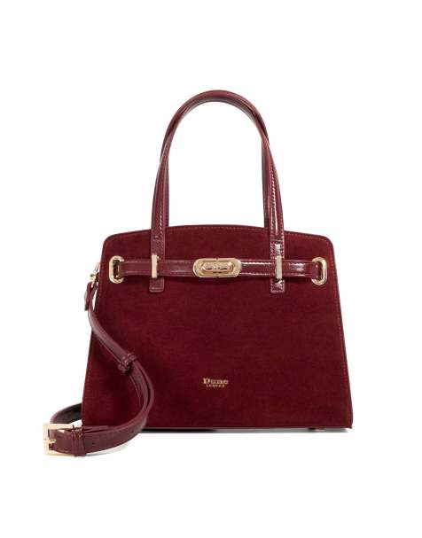 Dune London Dinidefine grab bag in burgundy - view 1