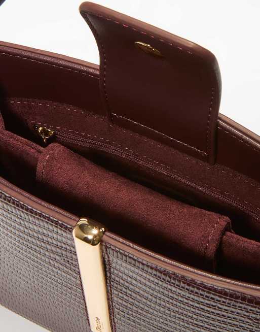 Dune London Dinidestined grab bag in burgundy, 2 of 3