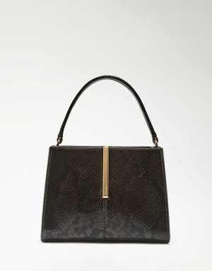 Dune London Dinidestined grab bag in dark brown