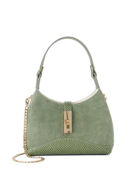 Dune London Dinidorset grab bag in green - view 1