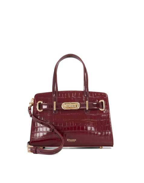 Dune London Dinkydefine grab bag in burgundy - view 1