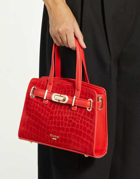 Dune London Dinkydefine grab bag in red - view 1