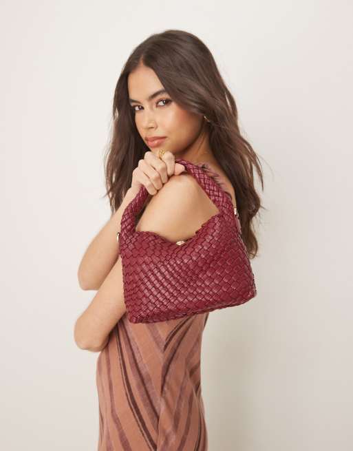 Dune London Dinkydeliberate bag in burgundy