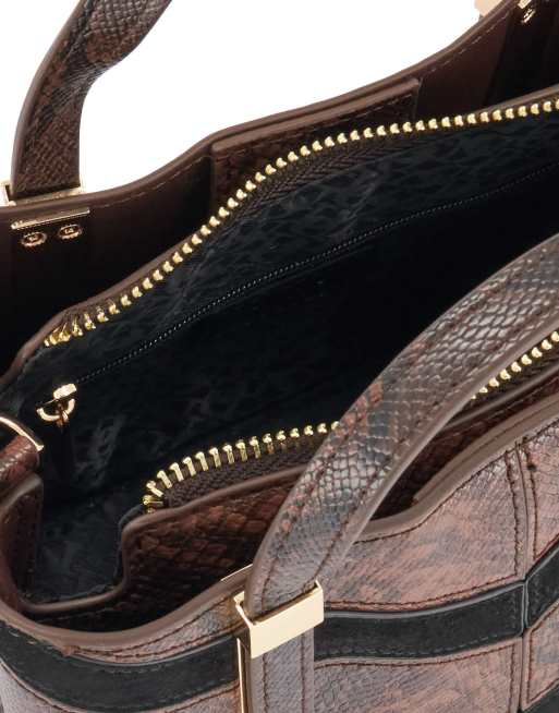 Dune London Dinkydorry p grab bag in brown, 2 of 3