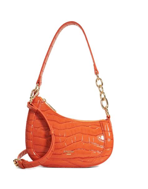 Dune London Direction saddle bag in orange - view 1
