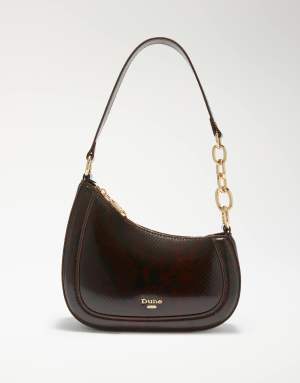 Dune London Direction shoulder bag in brown