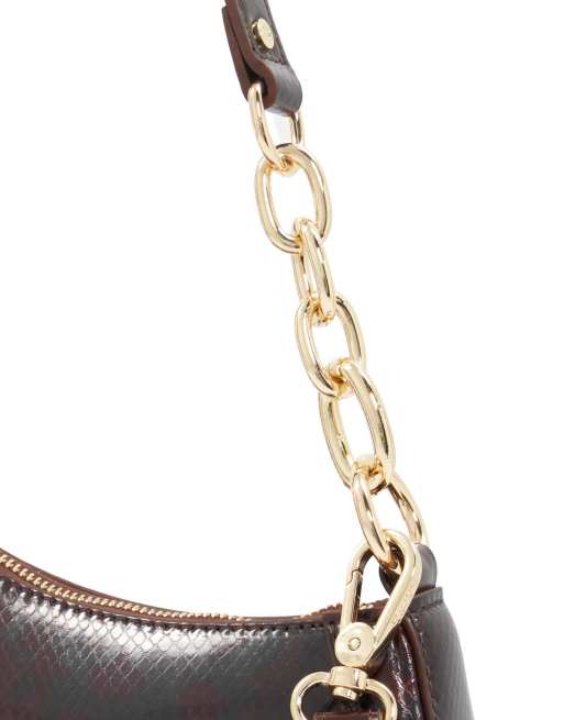 Dune London Direction shoulder bag in brown, 5 of 5