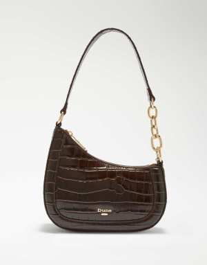 Dune London Direction shoulder bag in brown