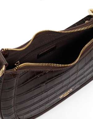Dune London Direction shoulder bag in brown