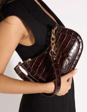 Dune London Direction shoulder bag in brown
