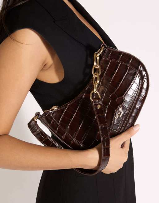 Dune London Direction shoulder bag in brown, 4 of 4