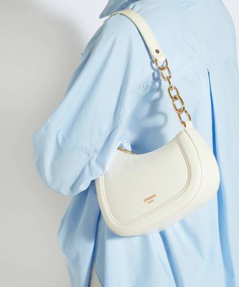 Dune London Direction shoulder bag in ecru - view 1