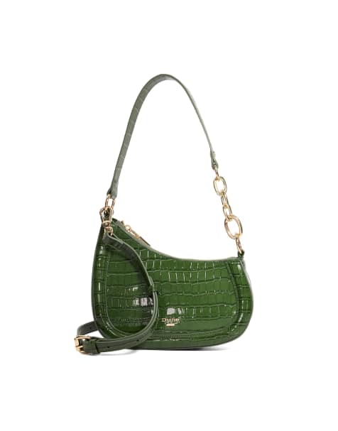 Dune London Direction shoulder bag in green - view 1