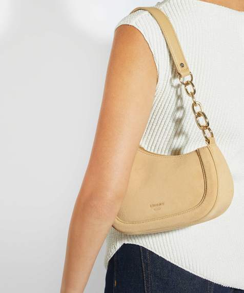 Dune London Direction shoulder bag in taupe - view 1