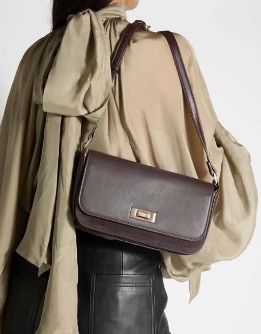 Dune London Discreet crossbody bag in dark brown, 4 of 4