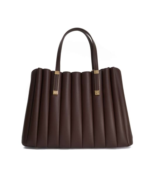 Dune London Dolly tote bag in brown, 2 of 2