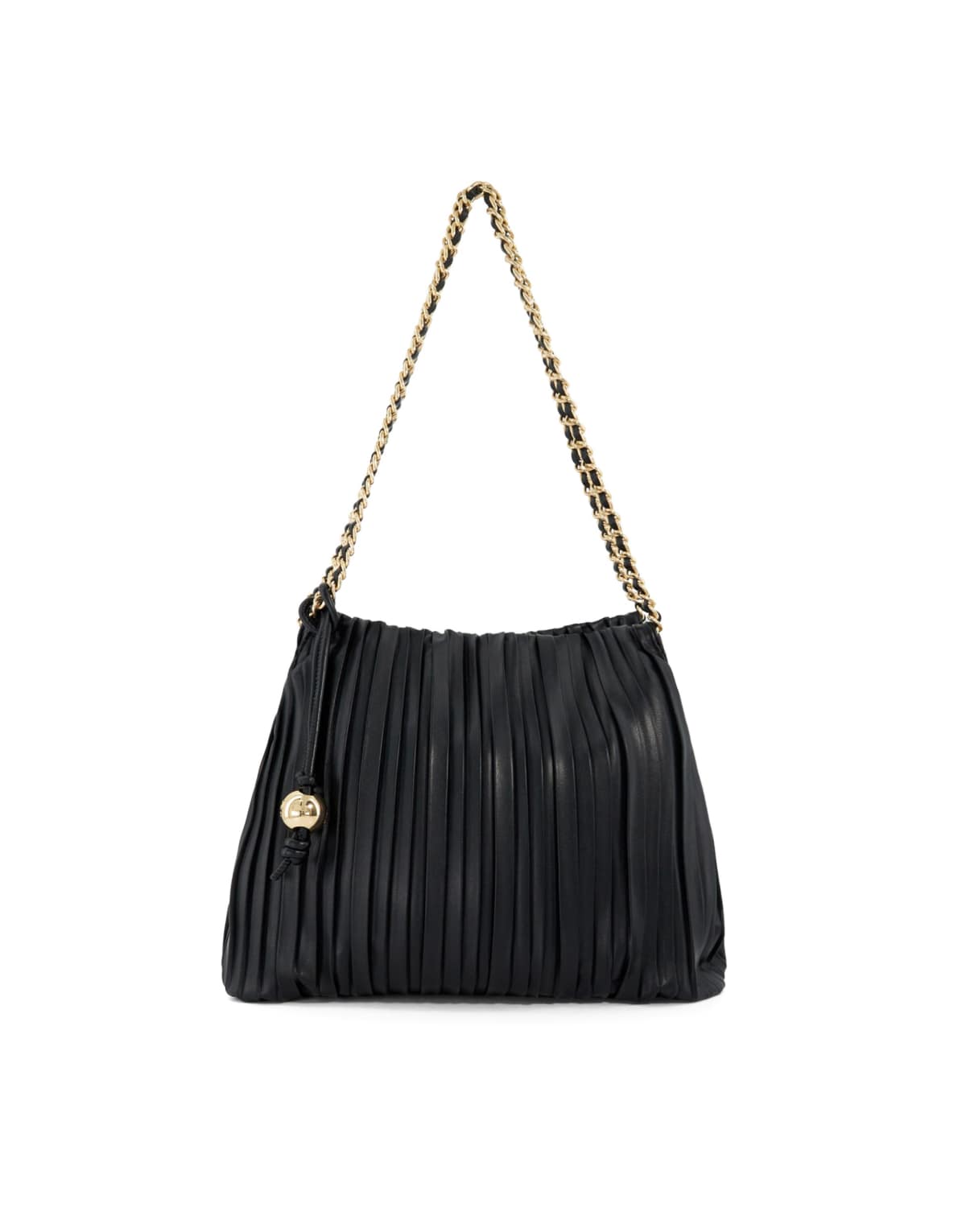Dune London Dominic pleated bag in black