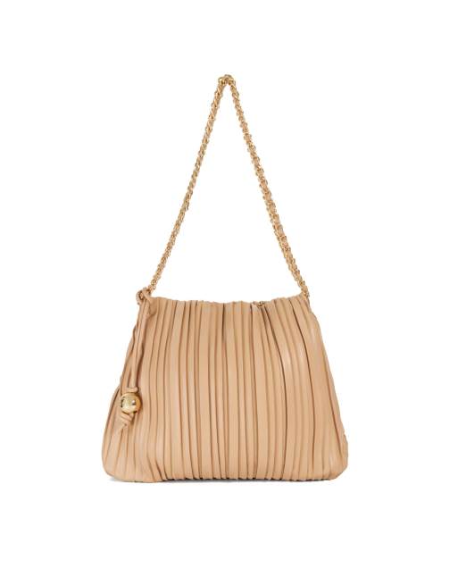 Dune London Dominic pleated bag in blush