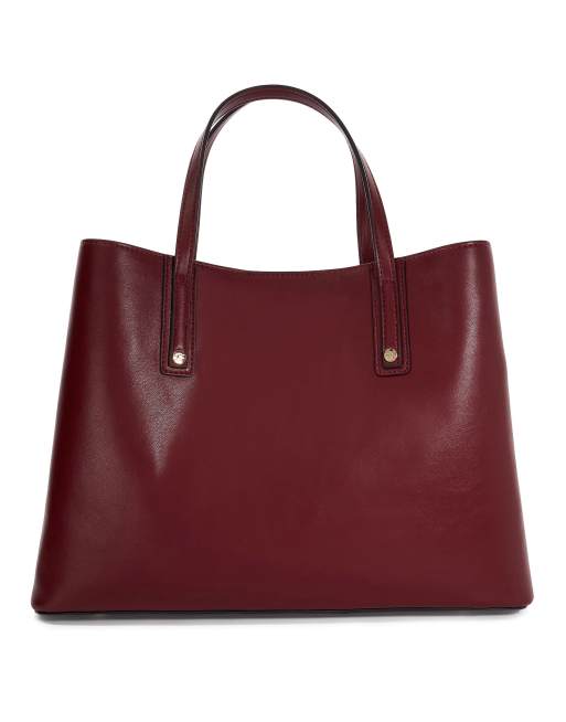 Dune London Dorry tote bag in berry, 2 of 4