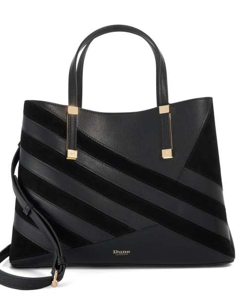 Dune London Dorry tote bag in black - view 1