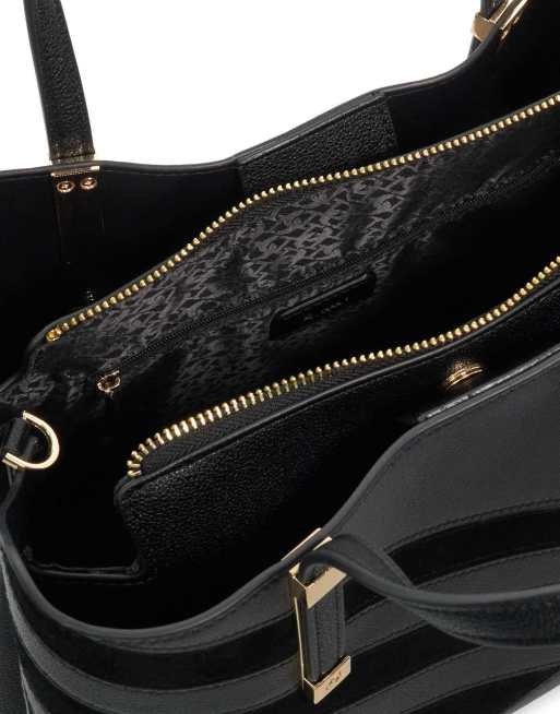 Dune London Dorry tote bag in black, 2 of 3