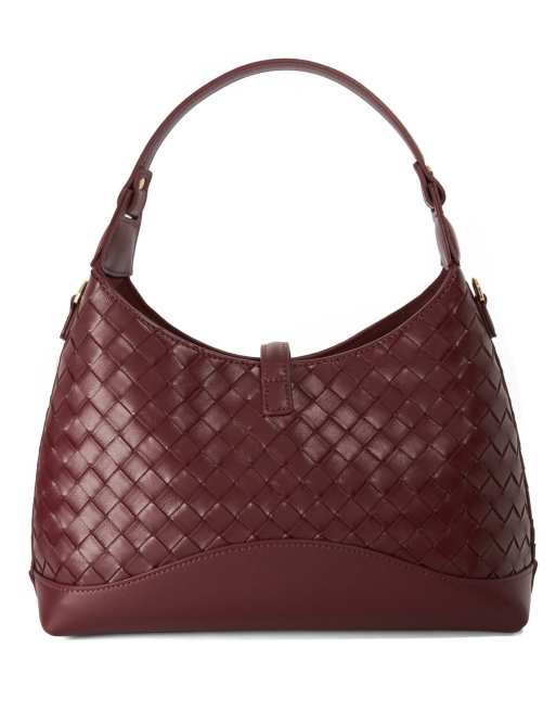 Dune London Dorset shoulder bag in burgundy, 3 of 3