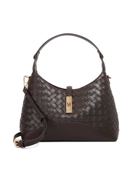 Dune London Dorset shoulder bag in dark brown - view 1