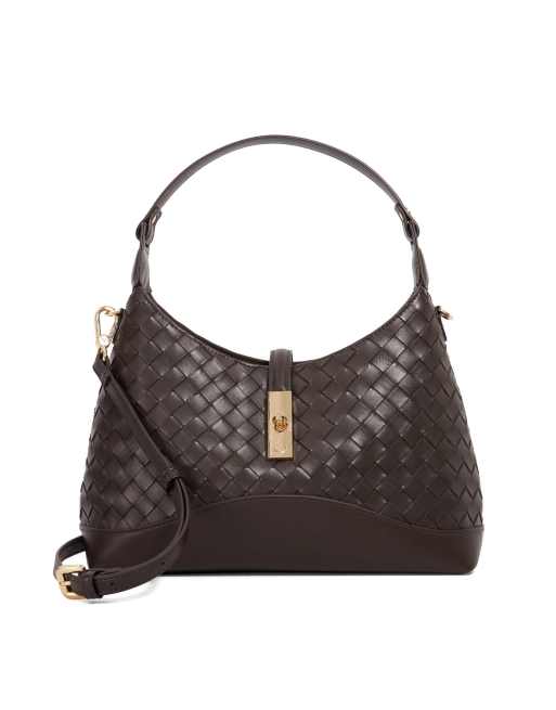 Dune London Dorset shoulder bag in dark brown