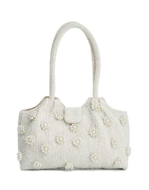 Dune London Dunmore grab bag in ivory - view 1