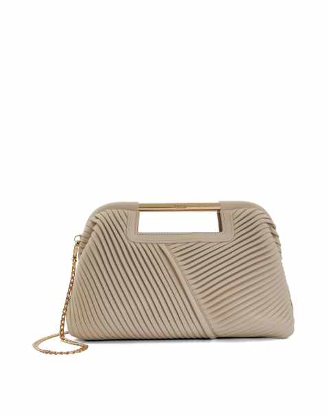 Dune London Ebec clutch bag in ecru - view 1