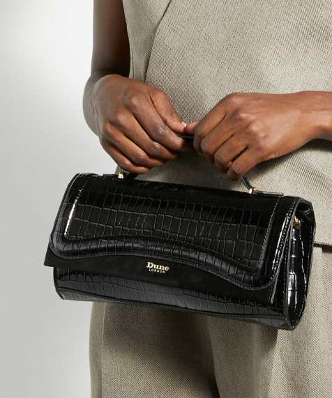 Dune London Edited grab bag in black - view 1