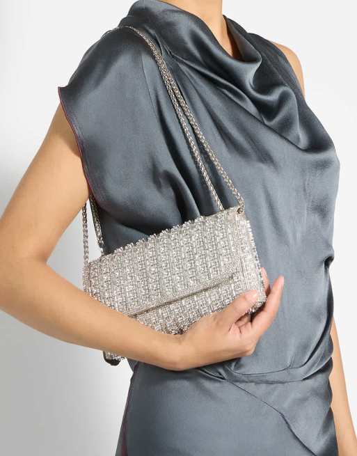 Dune London Elabourate clutch bag in gold, 4 of 4