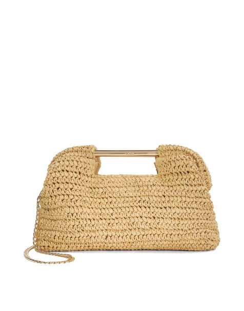 Dune London Elsabeth clutch bag in natural - view 1