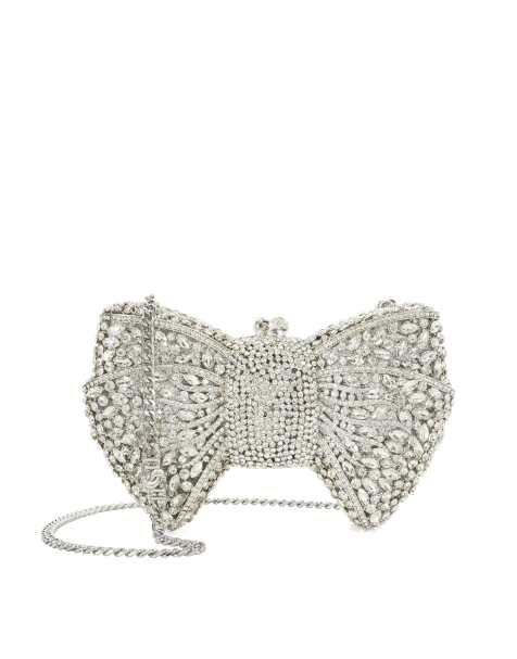 Dune London Enchant clutch bag in silver - view 1