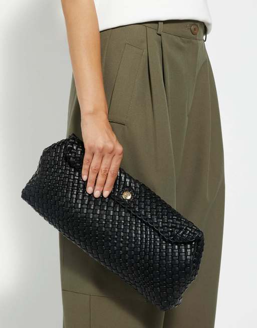 Dune London Encourage clutch bag in black, 2 of 4