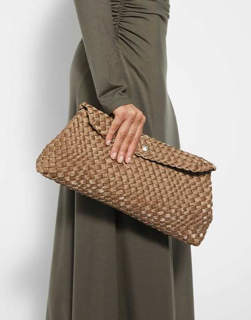Dune London Encourage clutch bag in bronze, 2 of 4