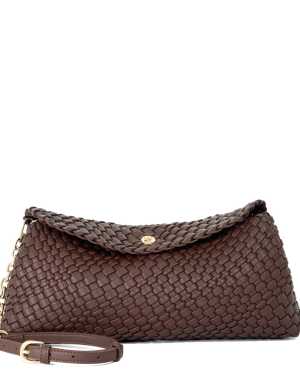 Dune London Encourage clutch bag in brown