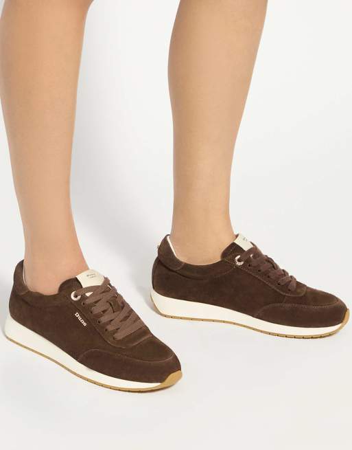 Dune London Ettah trainers in brown, 2 of 4