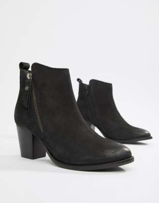 dune pontoon black ankle boots