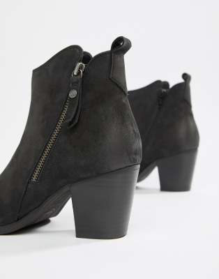 dune pontoon black ankle boots